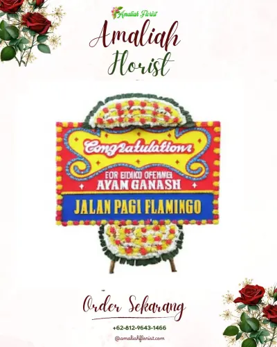 Bunga Papan Congratulation di Sidotopo Wetan